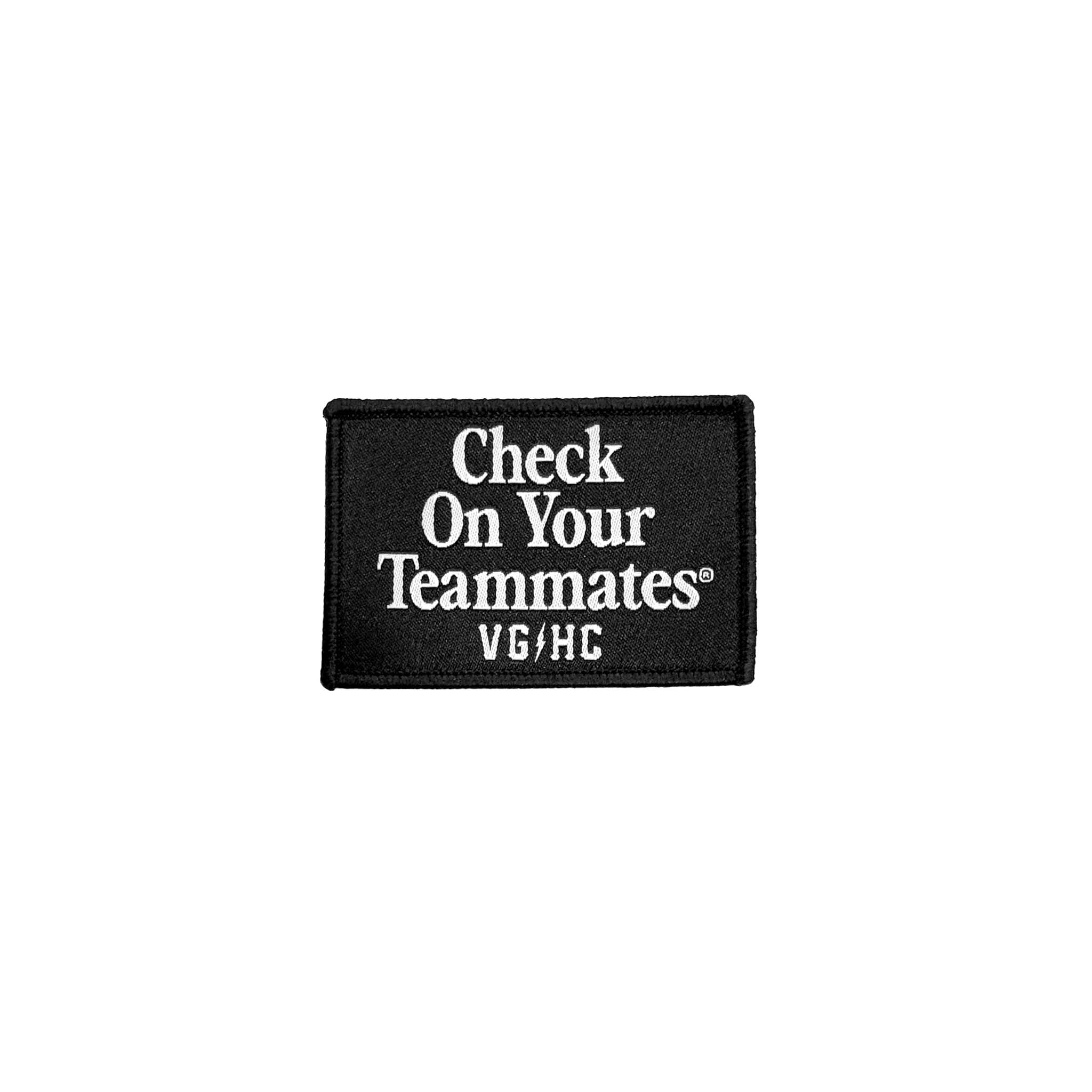 Check On Your Teammates Velcro Patch